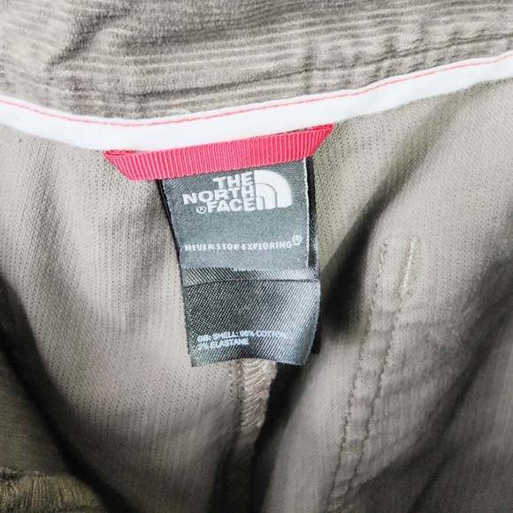 The North Face Women's Khaki Brown Corduroy Cord Straight Leg Trousers Size M - Picture 3 of 3